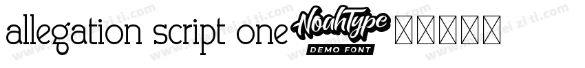 allegation script one字体转换